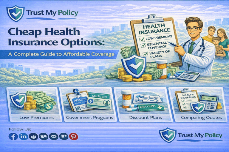 Cheap Health Insurance Options |Trust My policy