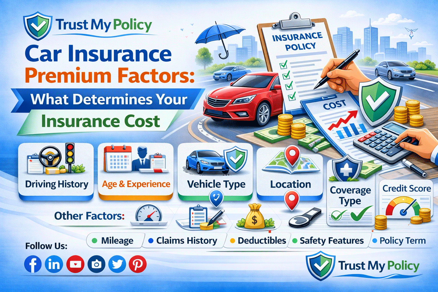 Car Insurance Premium Factors | Trust My Policy