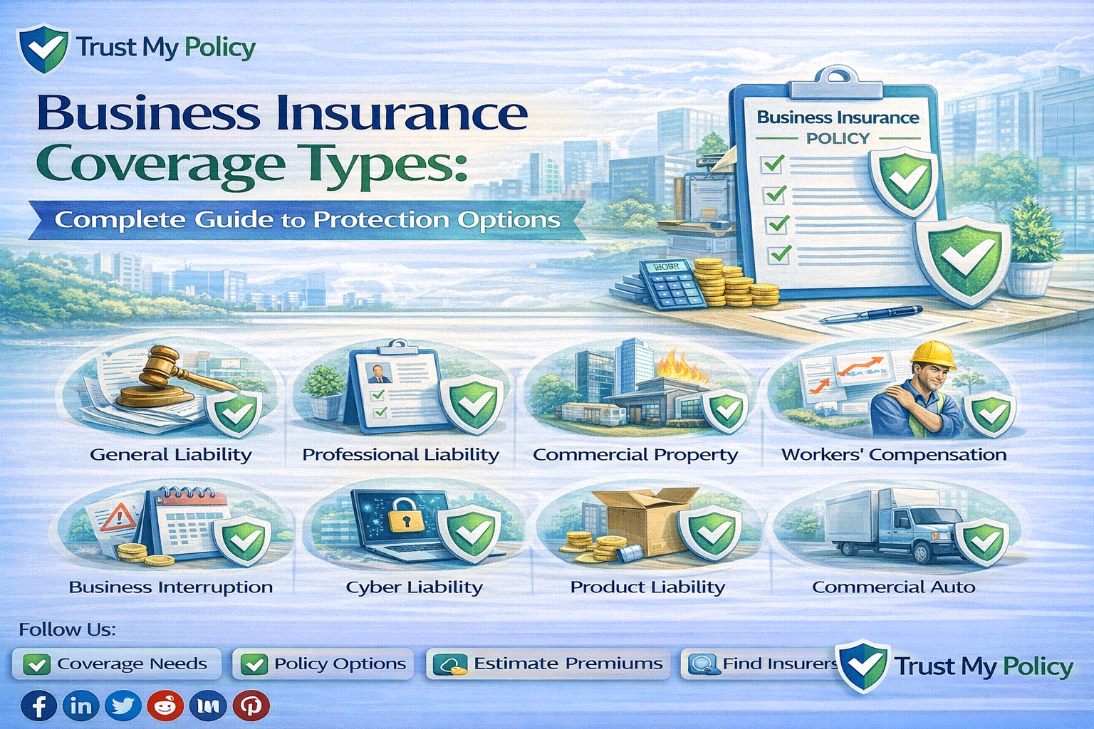 Business Insurance Coverage Types | Trust My Policy