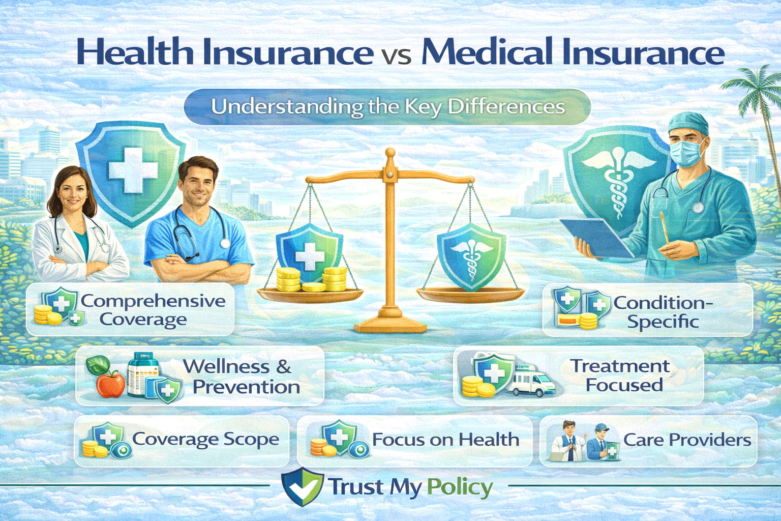 Health Insurance vs Medical Insurance | Trust My Policy