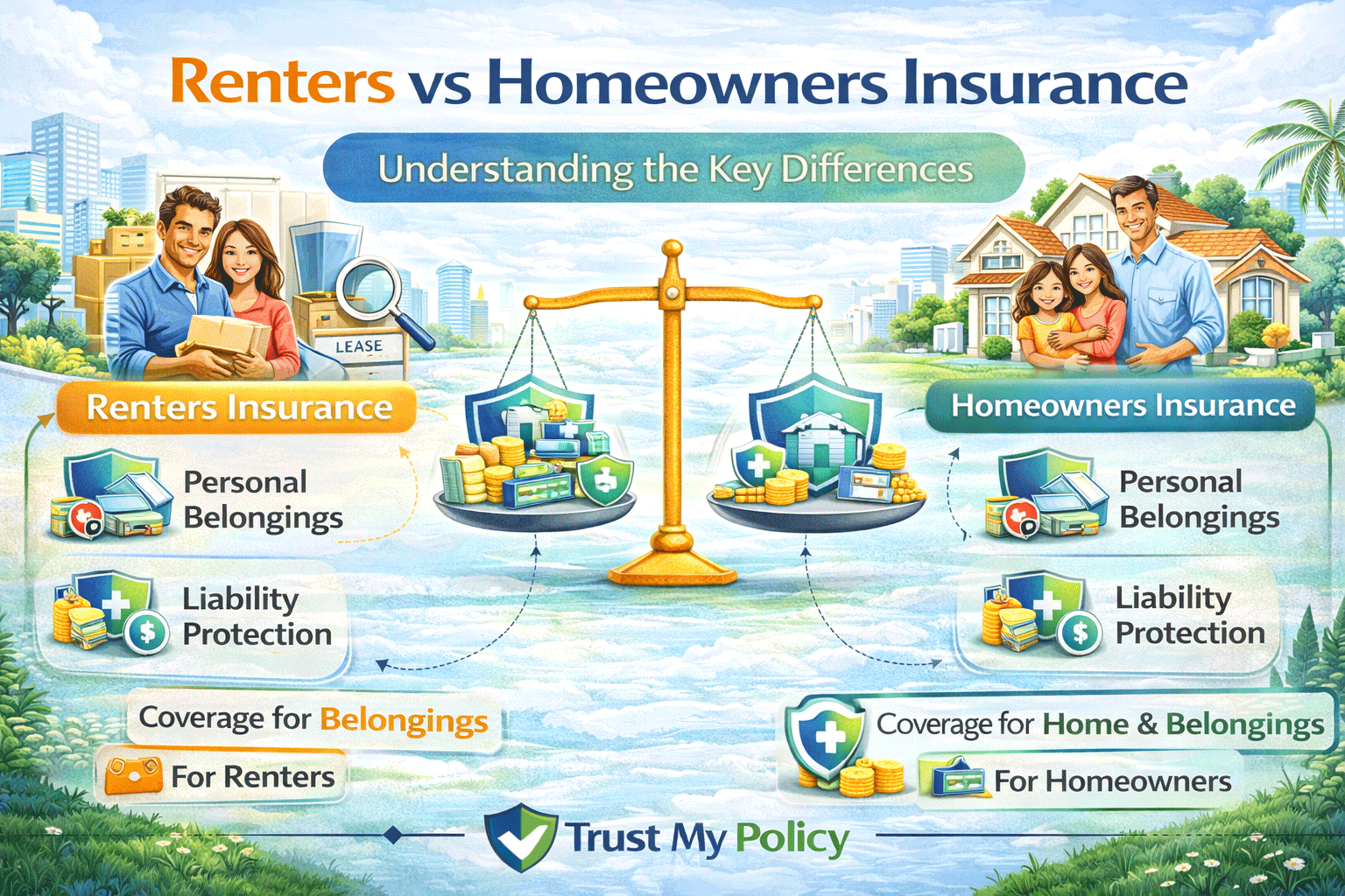 Renters vs Homeowners Insurance | Trust My Policy