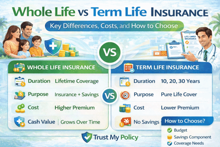 Whole Life vs Term Life Insurance: Key Differences, Costs, and How to Choose | Trust My Policy