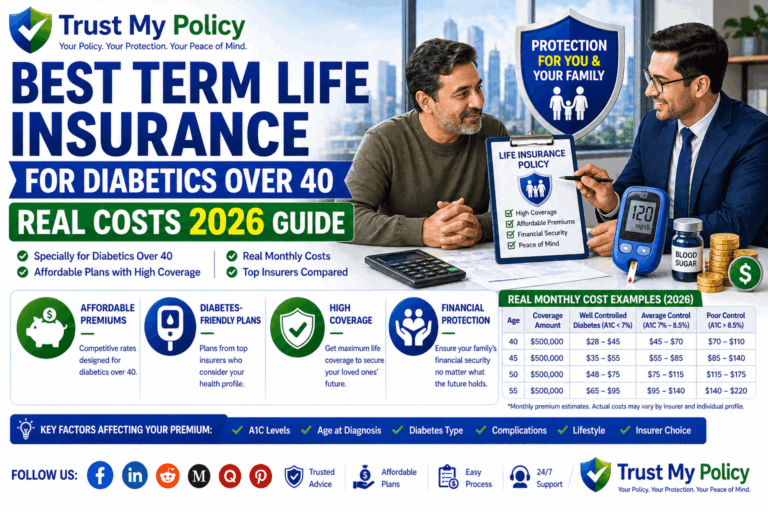Best Term Life Insurance Diabetics Over 40 | Trust My Policy