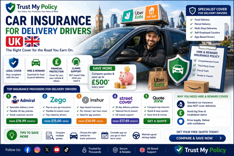 Car Insurance for Delivery Drivers UK | Trust My Policy