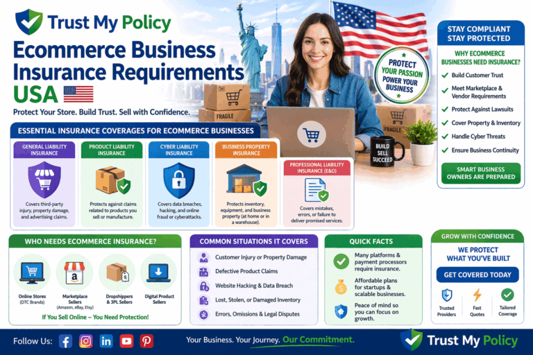 Ecommerce Business Insurance Requirements USA | Trust My Policy