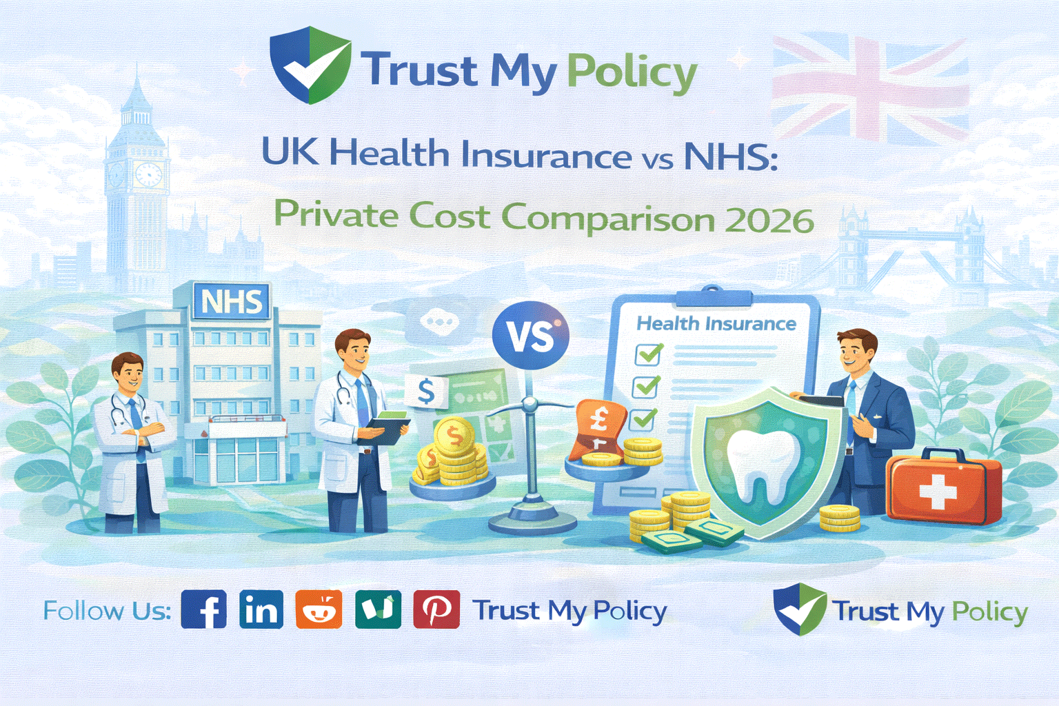 UK Health Insurance vs NHS: Private Cost Comparison 2026 | Trust My Policy
