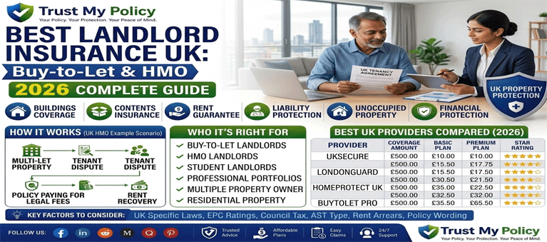 Best landlord insurance UK 2026 guide for buy-to-let and HMO landlords